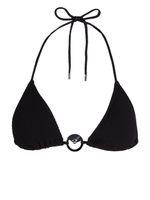 Karl Lagerfeld haut de bikini Fam Charm à bonnets triangles - Noir - thumbnail