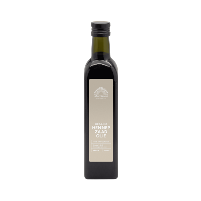 Mattisson hennepzaadolie 500 ml (bio)