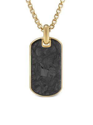 David Yurman étiquette en or 18ct sertie de carbone (42 mm) - Gris