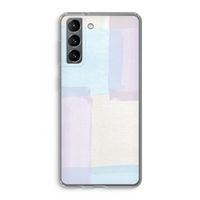 Square pastel: Samsung Galaxy S21 Transparant Hoesje
