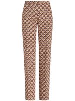 ETRO pantalon Floralia en jacquard - Marron