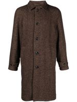 Altea manteau en laine vierge à chevrons - Marron
