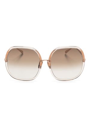 Linda Farrow lunettes de soleil Celia - Tons neutres