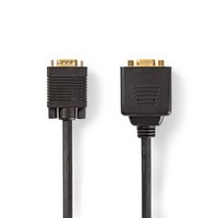 Nedis VGA-Kabel | VGA Male | 2x VGA Female | 1280x768 | 0.2 m | 1 stuks - CCGP59120BK02 CCGP59120BK02