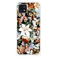 Case voor OPPO A53 5G | A73 5G Dark Flowers - thumbnail