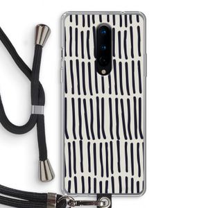 Moroccan stripes: OnePlus 8 Transparant Hoesje met koord
