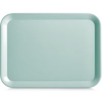 Aqua blauw dienblad rechthoek melamine 44 x 32 cm