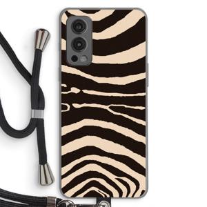 Arizona Zebra: OnePlus Nord 2 5G Transparant Hoesje met koord