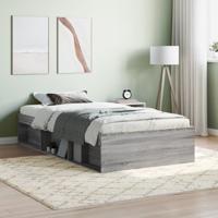 Bedframe grijs sonoma eikenkleurig 90x190 cm