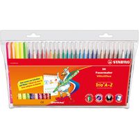 Trio A-Z viltstiften, 30 stuks