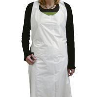Creativ Company Wegwerp schort, h: 110 cm, b: 80 cm, wit, 100 stuk/ 1 doos