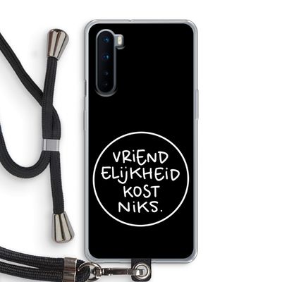 Vriendelijkheid: OnePlus Nord Transparant Hoesje met koord