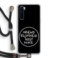 Vriendelijkheid: OnePlus Nord Transparant Hoesje met koord