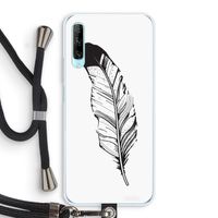 Pluim: Huawei P Smart Pro Transparant Hoesje met koord