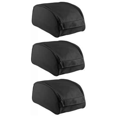 3x stuks zwarte schoenentas/reistas 9 liter 35 x 19 x 16 cm