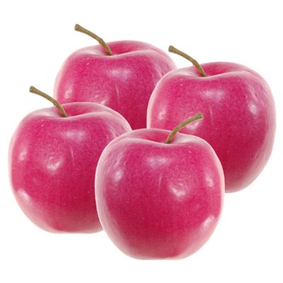 Kunstfruit Decofruit - 4x - Appel - 8 cm - Rood - Levensecht