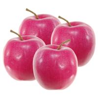 Kunstfruit Decofruit - 4x - Appel - 8 cm - Rood - Levensecht