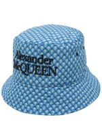 Alexander McQueen bob à imprimé tête de mort - Bleu - thumbnail