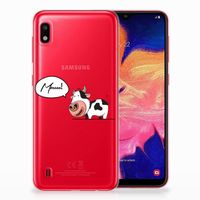 Samsung Galaxy A10 Telefoonhoesje met Naam Cow