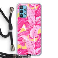 Pink Banana: Samsung Galaxy A32 4G Transparant Hoesje met koord