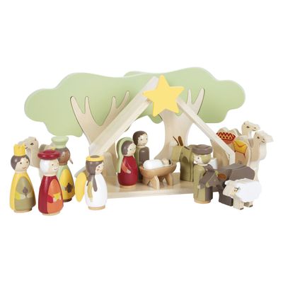 Small Foot - houten kerstkribbe speelset