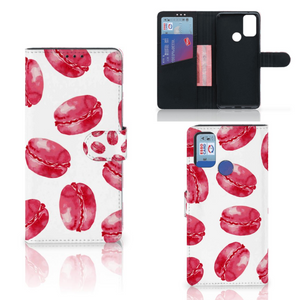 Alcatel 1S (2021) Book Cover Pink Macarons