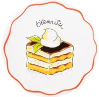 Blond Amsterdam bord aardewerk pasta tiramisu 18x2cm multi