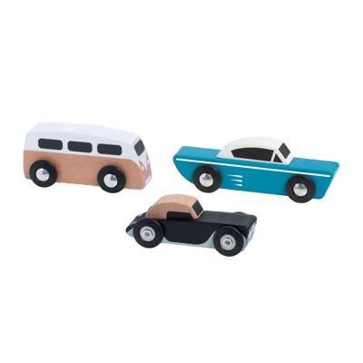 Classic World houten tour auto&apos;s set, 3st.