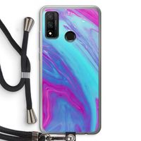 Zweverige regenboog: Huawei P Smart (2020) Transparant Hoesje met koord