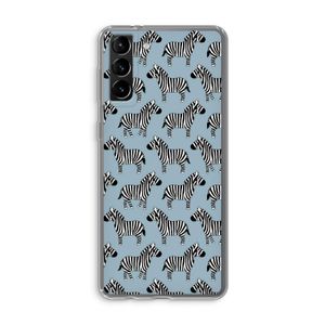 Zebra: Samsung Galaxy S21 Plus Transparant Hoesje