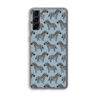 Zebra: Samsung Galaxy S21 Plus Transparant Hoesje