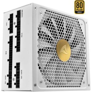 Sharkoon Rebel P30 Gold White 1000W voeding 1x 12VHPWR, 4x PCIe, Kabelmanagement