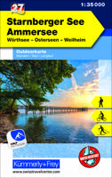 Wandelkaart 27 Outdoorkarte Starnberger See - Ammersee | Kümmerly & Frey