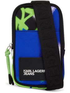 Karl Lagerfeld Jeans x Crapule2000 pochette pour smartphone - Bleu