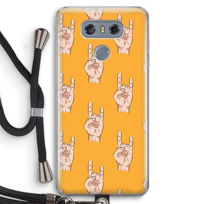 Rock: LG G6 Transparant Hoesje met koord
