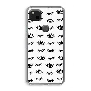 Eye pattern #2: Google Pixel 4a Transparant Hoesje