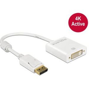 DeLOCK 62600 video kabel adapter 0,2 m DisplayPort 1.2 DVI-I 24+5 Wit