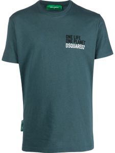 DSQUARED2 t-shirt 'One Life One Planet' - Bleu