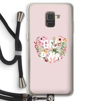 GRL PWR Flower: Samsung Galaxy A8 (2018) Transparant Hoesje met koord GRL PWR Flower: Samsung Galaxy A8 (2018) Transparant Hoesje met koord