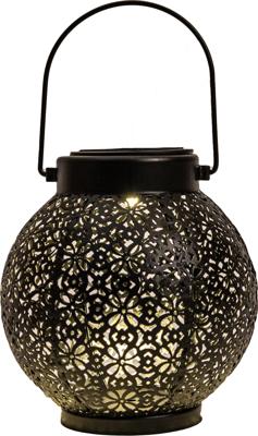 Solar lantaarn metaal mat zwart I - Annas collection