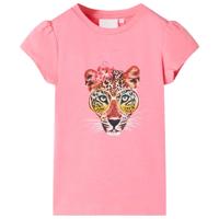 VidaXL Kindershirt 92 neonroze