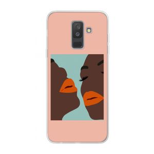 Orange lips: Samsung Galaxy A6 Plus (2018) Transparant Hoesje