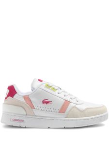 Lacoste baskets T-Clip en cuir - Blanc