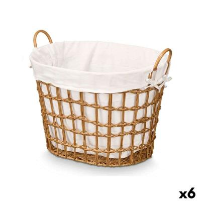 Mand Kipit HX30564 HX30564 Natuurlijk Polyester Stof Polypropyleen Ijzer Plastic 50 % katoen (6 Stuks)