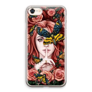 Lady Moth: iPhone 8 Transparant Hoesje