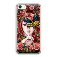 Lady Moth: iPhone 8 Transparant Hoesje Lady Moth: iPhone 8 Transparant Hoesje