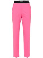 MSGM pantalon slim à taille haute - Rose - thumbnail