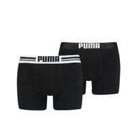 Puma Boxershorts Placed Logo 2-pack Zwart-S - thumbnail