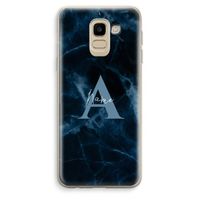 Midnight Marble: Samsung Galaxy J6 (2018) Transparant Hoesje