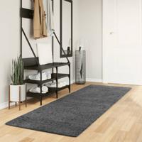VidaXL Vloerkleed oviedo laagpolig 80x250 cm antracietkleurig VidaXL Vloerkleed oviedo laagpolig 80x250 cm antracietkleurig